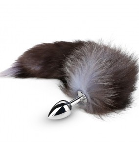 MizzZee - SM Blue Fox Metal Tail Anal Plug (Blue Fox)